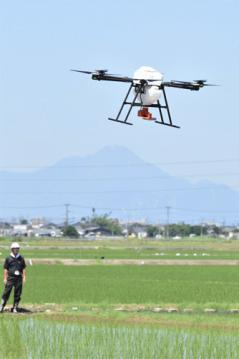 20180710-2豆つぶ除草剤を試験散布するドローン②.jpg