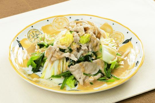 豚肉と白菜の温サラダ