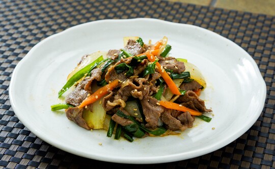 牛肉と玉ねぎのプルコギ風