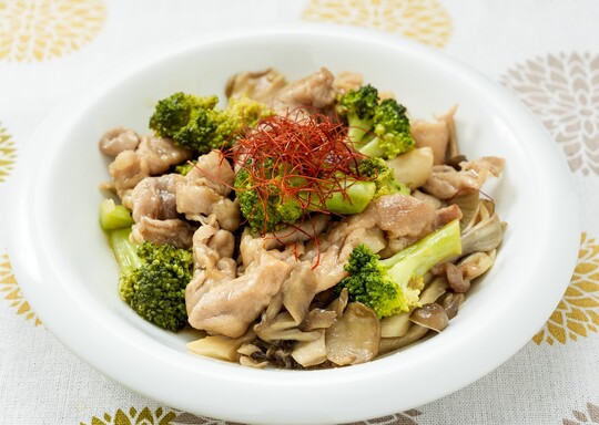 豚肉とブロッコリーの
中華炒め