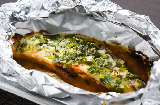 シルバーのネギ塩焼