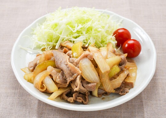 玉ねぎたっぷり
極うまつゆで生姜焼き