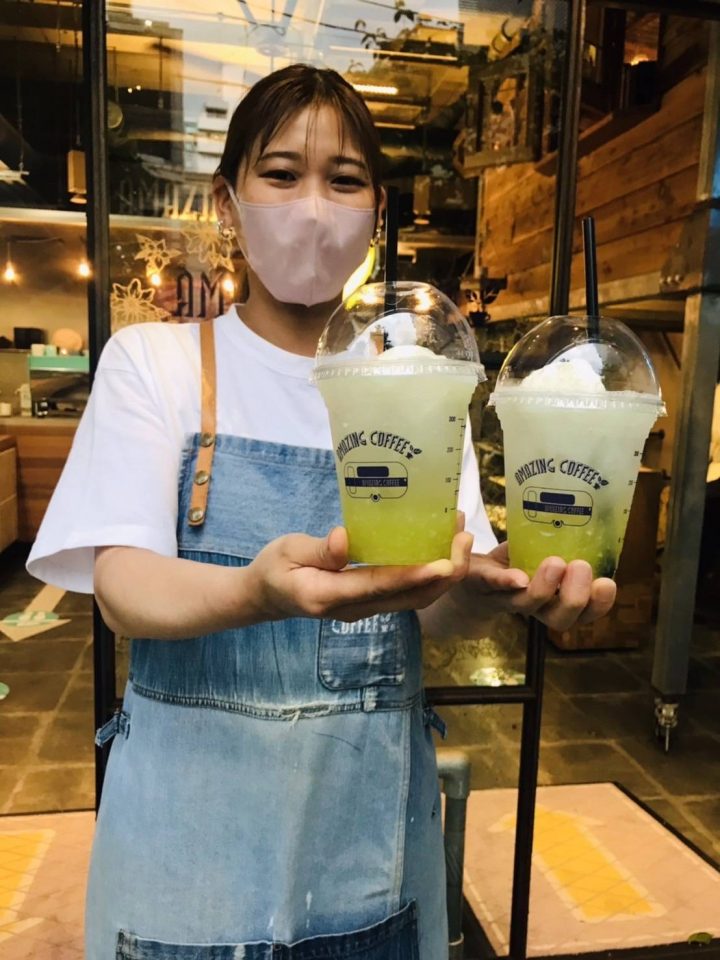 AMAZING COFFEE」熊本県産肥後グリーンを使った